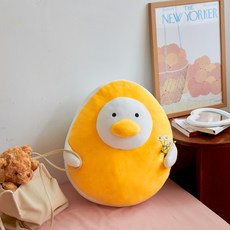 PRIELLE Bandalhee 麻糬身體抱枕人物靠墊, 白色的