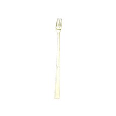 해모 윌리브 국산 304스텐 하트 티타늄 커트러리 티포크 롱, 골드, 1개