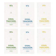 PAPERIAN 件套 30 天目標跟?書, 綠色、黃色、藍色, 2套