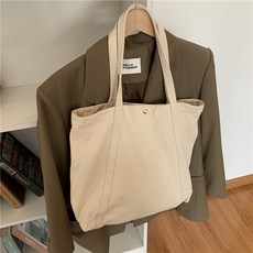 한땀작업실 여성용 워싱 캔버스 대용량 숄더백