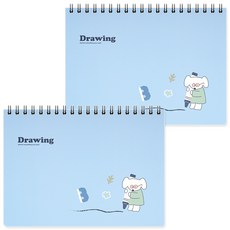 moong9 5000 Boba繪圖本 藍色, B5, 2個