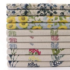 SyuSyuRoom 棉麻花朵布料10款套組 SH-326, 混合色, 1套