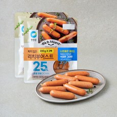 청정원 짜지 않은 리치부어스트, 200g, 2개