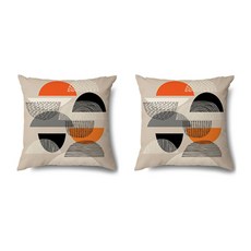 極簡主義現代藝術抽象畫抱枕套 2件組