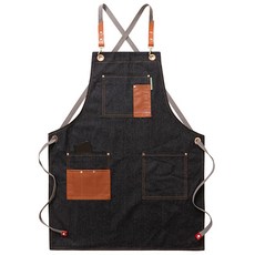 UNICOSY 工作服圍裙, 01黑色, 1個