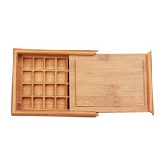 Bellian 水彩壓克力竹製調色盤 基本款 24色, 1個, 24格