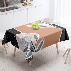 Market A 插畫花朵圖案桌布, TYPE2, 100 x 140 cm