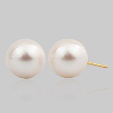 Monoliz 女款 淡水珍珠 14K 耳環 8mm