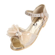 ELAND RETAIL 女童蝴蝶結珍珠閃亮涼鞋 BBDW79S05