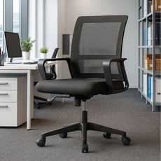 가구느낌 핀체어, 블랙