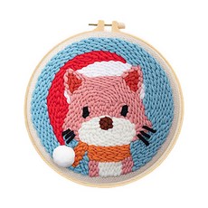 펀치니들 프랑스 자수 취미 DIY 키트, 1세트, 023