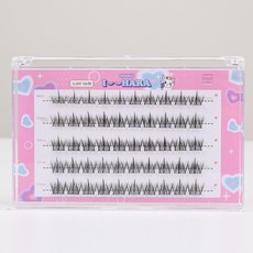 IHara 橫向5排 免膠水Bling Barbie假睫毛, 黑色, 1個