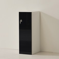 가구의가치 분리형 하부장 일반볼키 캐비닛, UV 블랙, 1단