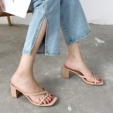 라블 여성용 쪼리 힐슬리퍼 6cm