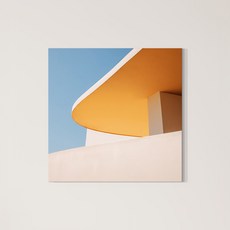 위아트 현대미술 팝아트 일러스트 캔버스아트 그레이 페이스 오렌지 리멤버