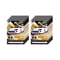 ibis 男童款小學1-2閱讀紀錄寬格筆記本 汽車 11060, 10個, 混色