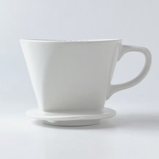 陶瓷濾杯 大 3~4人用, 500ml, 1個, 象牙白