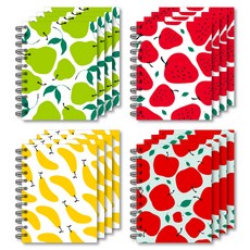 開放日水果筆記本套組 4 - 23-4764, 混色, 4套