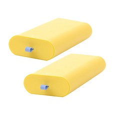 마켓플랜 마카롱 슬라이딩 서랍 소 2p + 접착테이프 2p, 옐로우, 1단