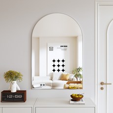 뷰티피크 벽거울 아치형 510 x 760 mm, 실버