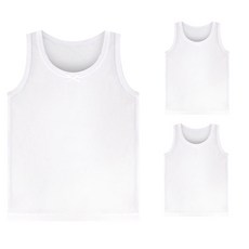 mrkids 女童Plus人造絲背心3件組