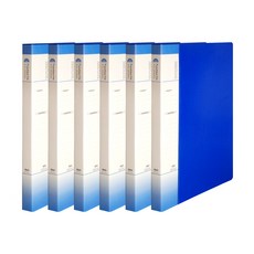 玄風 PP 彩色索引左側活頁夾 A4, 藍色, 6個