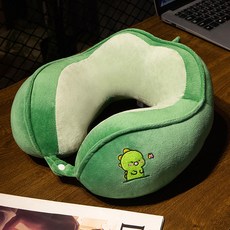 아이앤지마켓 목베개, 그린 피규어