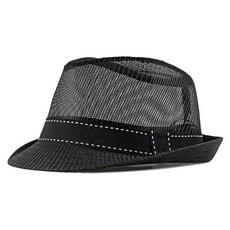 이츠굿텐 모던 메쉬 페도라 남녀공용 폴리망사 중절모 가벼운 여름모자