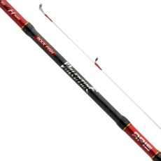 APIS 華倫泰 根魚 黑石斑 竹莢魚 幼帶魚 小管 釣竿 S802L-S, 黑色 + 紅色