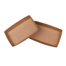 牛皮紙方形紙托盤 DK-1 12.8 x 7.1 x 2.3 cm, 100個, 1件
