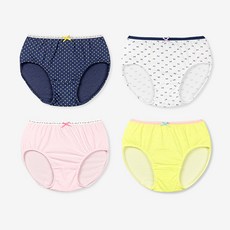 Uni FRIend 女童款Petit系列印花三角內褲 4件組