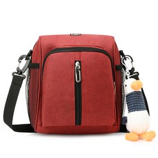 BAGnBAGs 유모차 연결 스마트 맘 숄더백 MB-3425, 레드