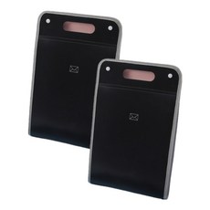 Zeno Win A4手風琴口袋文件夾樂譜文件收納盒, 黑色的, 2個