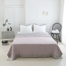 &STICH 立體花紋床墊毯, 粉色的