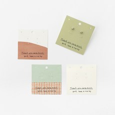 謝謝珠寶標籤 4 種 x 30p 套組, 混色, 1套