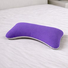 자미코코 피그먼트 메밀베개 아치형, 보라, 1개