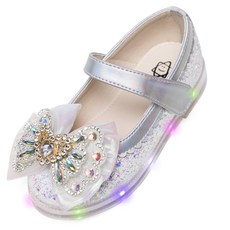 LA STELLA 女童 LED 心形婚禮公主鞋