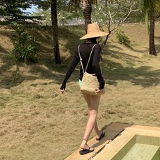 knit seasons DIY 中型方形網袋編織5件組, 藤色(線), 1套