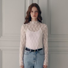 rolarola 女款 FLOWER LACE LAYERED T恤