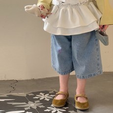 BabyMax 兒童Bedi寬版丹寧鬆緊褲