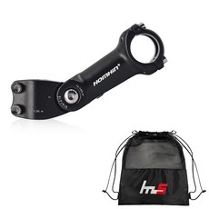 나야스타일 자전거 스템 31.8 x 130 mm + 전용 파우치 세트 CYYP-91-3PU, 블랙(스템), 1세트