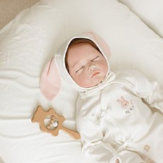 BABY&I 新生兒四季軟帽 兔子