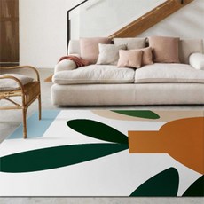 더플로우컴퍼니 크리스탈 벨벳 추상회화 미니 러그 카페트