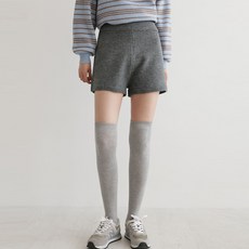 BBAEBBAE 女款鬆緊帶針織五分褲