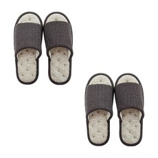 에버하우스 폭신한 소프트 쿠션거실화 2p, 다크그레이, 1세트