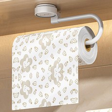 Meo 360度真空吸附式廚房紙巾掛架, 白色, 1個