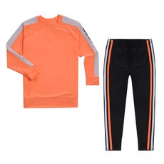 ST.HOLIDAY 兒童青少年抗菌寬鬆版防磨大學T上下套裝 LE21-03