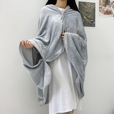 GONBE Neulpum 按扣式毛絨超細纖維肩披膝蓋披肩毯 BG4035