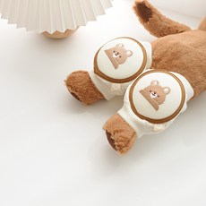 BABY&I 幼兒柔軟護膝 左右一組, 思考小熊, 1個
