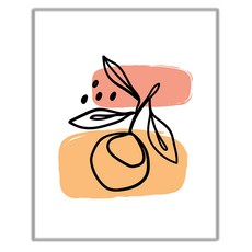 추상 일러스트 그림 인테리어 액자 IDP-057, 엣지 실버